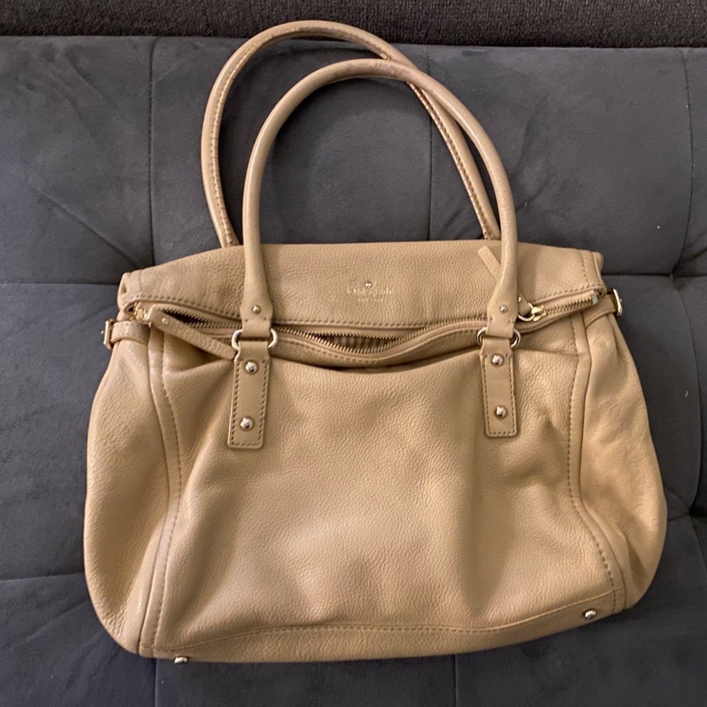 Kate Spade tan leather satchel